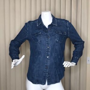 SOLD Calvin Klein denim button up shirt
